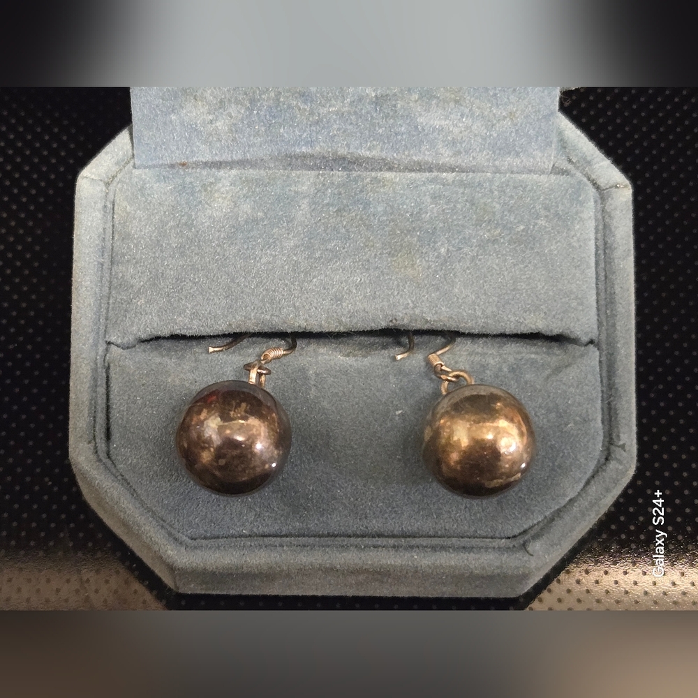 Vintage  Sterling Silver Drop Earrings